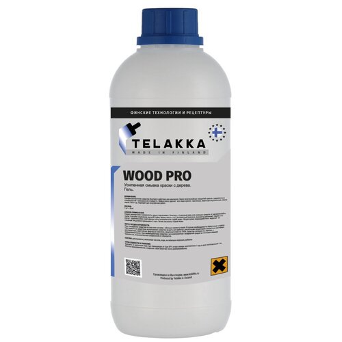 Усиленная смывка краски с дерева TELAKKA WOOD PRO 1кг