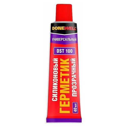 Герметик силиконовый универсальный донвел прозрачный (тюбик) 40 мл DST-100