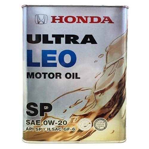 HONDA Моторное масло синтетическое HONDA ULTRA LEO SP 0W-20, 4л, арт.822799974