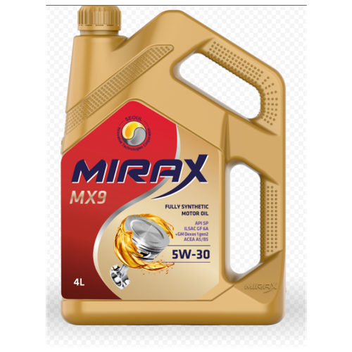 Масло моторное MIRAX MX9 SAE 5W-30 API SP, ILSAC GF 6A 4 л 607029