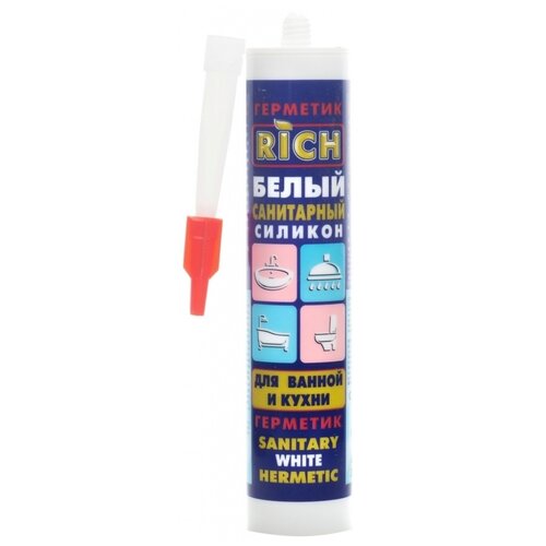 Силикон герметик санитарный RICH /300г белый