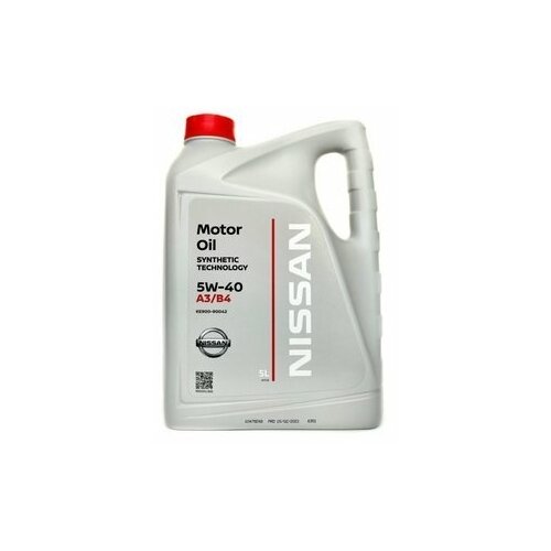 Моторное масло Nissan MOTOR OIL SAE 5W-40 Синтетическое 4 л