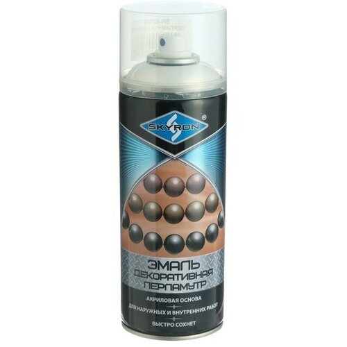 Эмаль универсальная акриловая SKYRON, золото перламутровая, 520 мл.