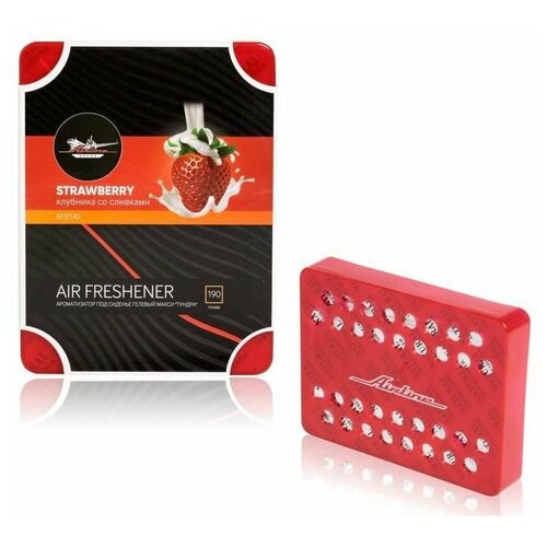 Ароматизатор под сиденье гелевый макси "Тундра" клубника со сливками AIRLINE