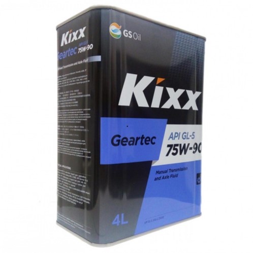 Масло трансм. Kixx Geartec 75W90 GL-5 (4л.) п/синт.