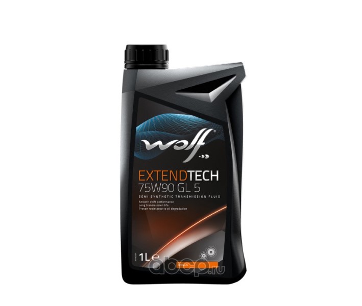 Масло трансм. WOLF EXTENDTECH 75W90 GL-5 (1л.) п/синт.