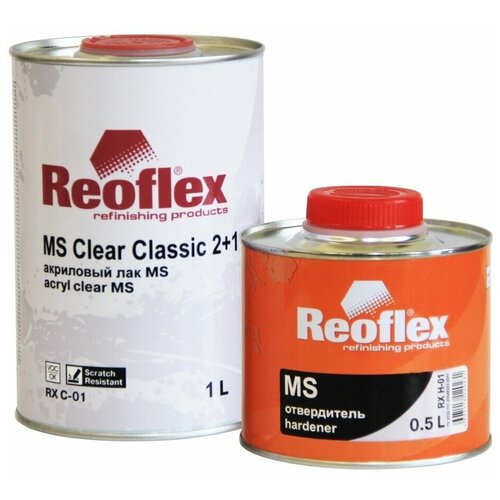 REOFLEX Акриловый лак Optim MS Clear Optim 2+1 RX C-05 (1 л) + отвердитель (0.5 л)