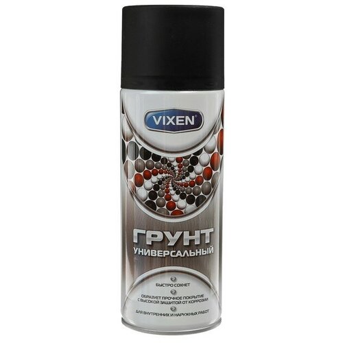 Грунт универсальный VIXEN черный, аэрозоль, 520 мл