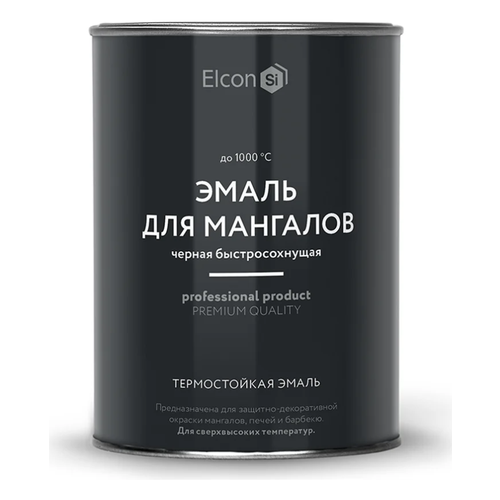 Термостойкая краска Elcon Max Therm для металла, 1000 градусов 0,8л
