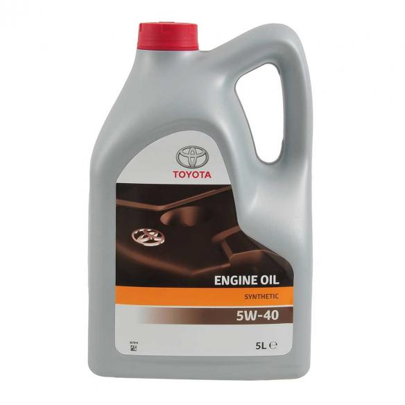 Моторное масло Toyota синтетическое 5W40 Engine Oil Synthetic A3/B3/B4 SN/SM CF 5л