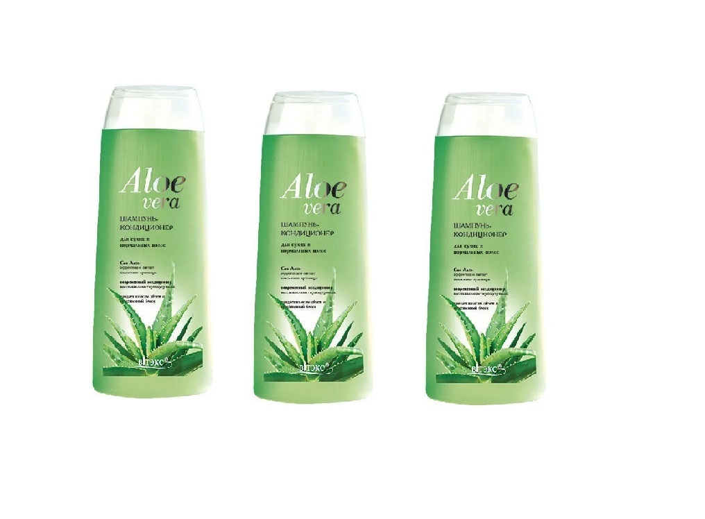 Шампунь-кондиционер Витэкс для сухих и нормальных волос Aloe Vera 500 мл 3 шт