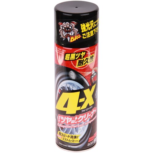 SOFT99 02060 Очиститель шин Очиститель покрышек 4-X, 470мл