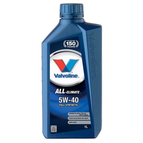 VALVOLINE 872281 Масло моторное синтетическое ALL CLIMATE 5W40 API SN/CF ACEA A3/B4 5л