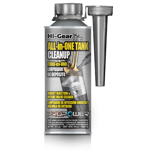 Hi-Gear HG3218S Очиститель форсунок непосредственного впрыска и системы питания. Для бензиновых и дизельных двигателей, 444 мл
