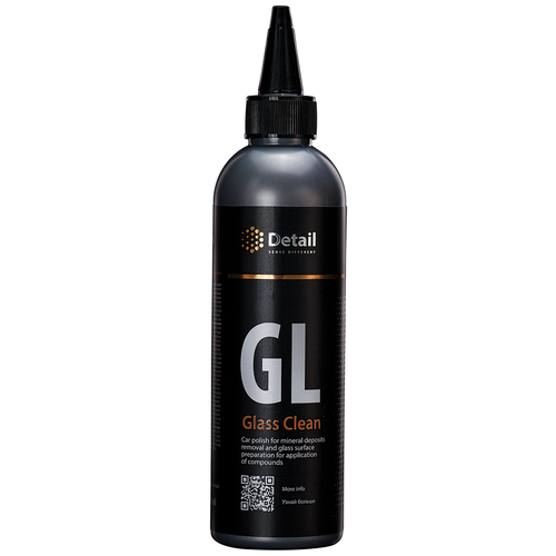DETAIL DT-0121 Полироль 250мл - полироль для удаления минерального налета и подготовки стеклянных поверхностей к нанесению составов 1шт