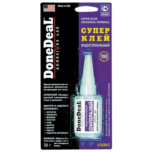 Клей DoneDeal DD6643 30гр супер индустриальный