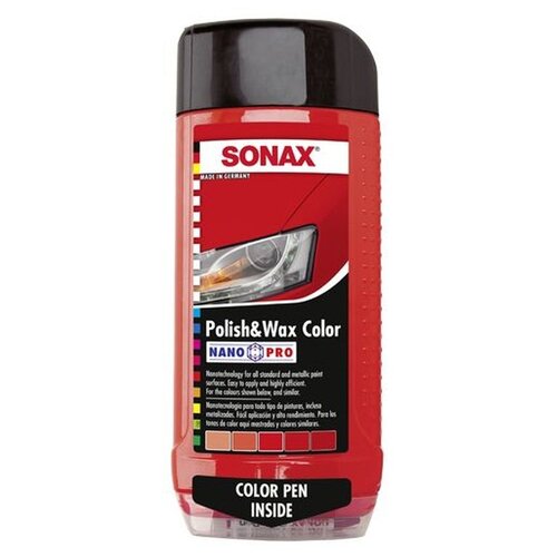 Полироль SONAX воск+карандаш красный 0.5л
