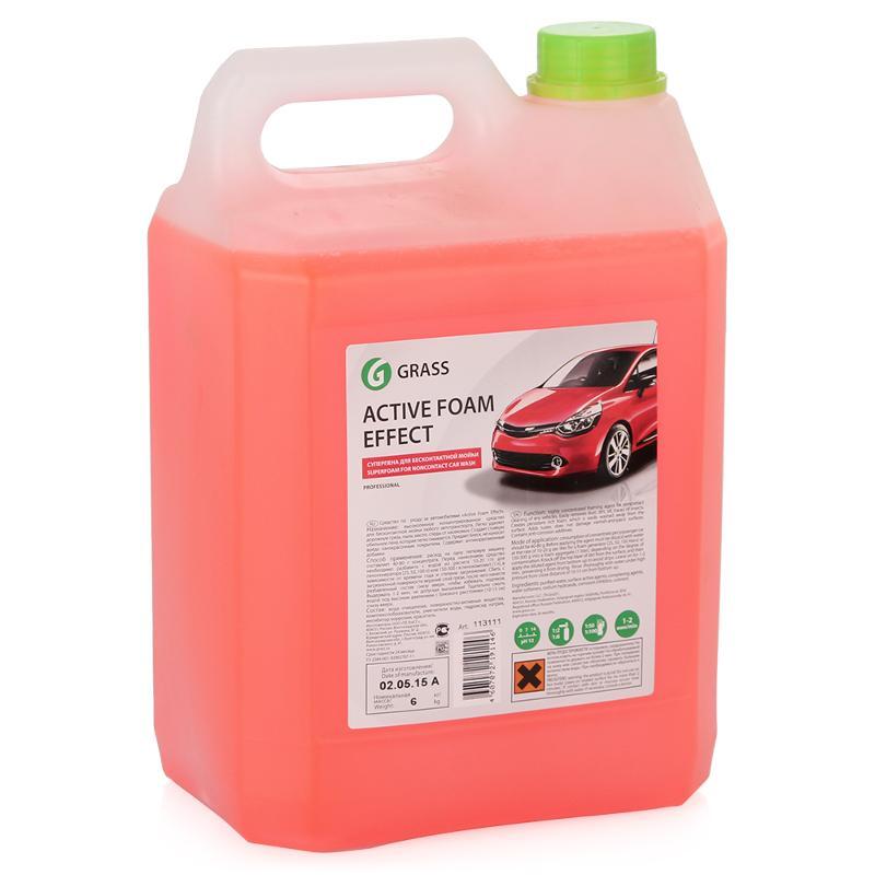 Средство для бесконтактной мойки "Эффект снежных хлопьев" GRASS ACTIVE FOAM EFFECTT концентрат 113111 (6L)