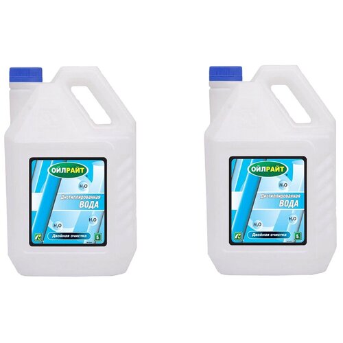 Дистиллированная вода 5 л Вода дистиллированная OILRIGHT Комплект из 2 шт. 5513(2)