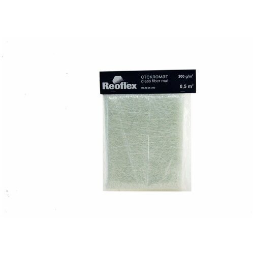 Стекловолокно автомобильное REOFLEX Glass Fiber Mat Стекломат (стеклоткань) 300 г/1 м2 Стекловолокно для ремонта авто 0.5 м/2 RX N-05-300/500