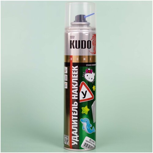 Антискотч KUDO аэрозоль 400мл (средство для удаления следов скотча и тонировочной пленки, удалитель наклеек и тонировочной пленки) KU-H401