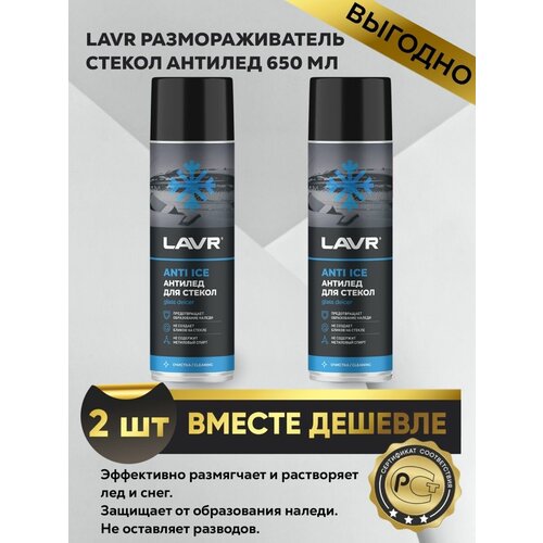 Размораживатель стекол Антилед 650 мл (2 шт)