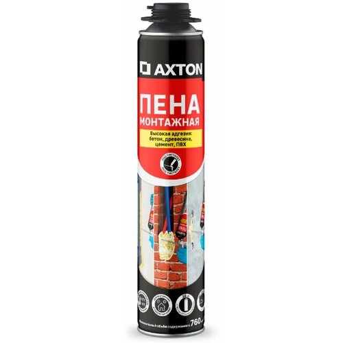 Пена монтажная профессиональная 760 мл всесезонная