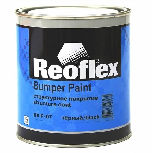 REOFLEX Структурное покрытие мелкое черный, 0.75л