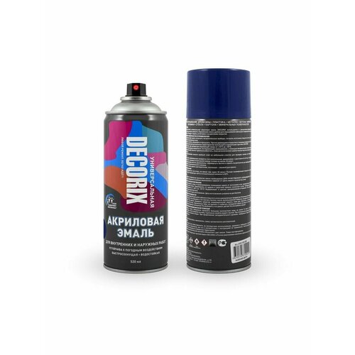 Эмаль аэрозольная акриловая 520мл Decorix - 6