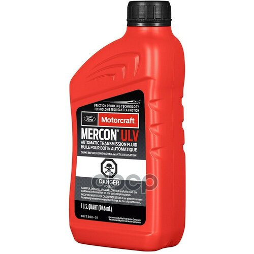 0,946l Atf-Ulv Масло Трансмиссионное Акпп MOTORCRAFT арт. XT12QULV