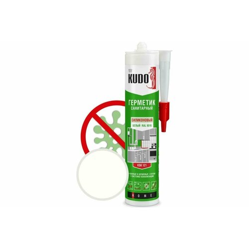 Герметик силиконовый KUDO санитарный белый 280мл