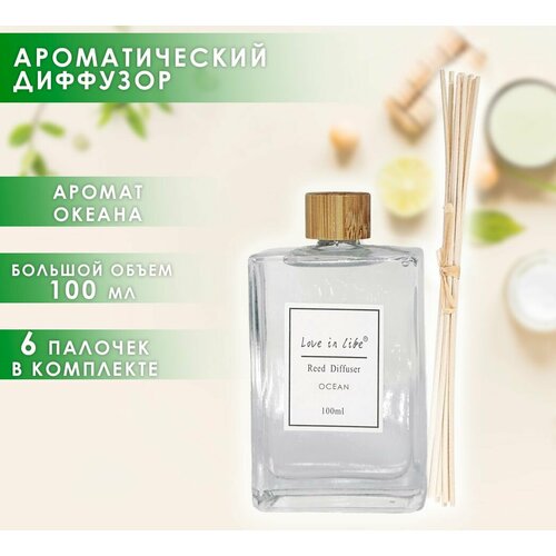 Диффузор ароматический для дома, аромат Океан / Ocean 100 мл. AM-39