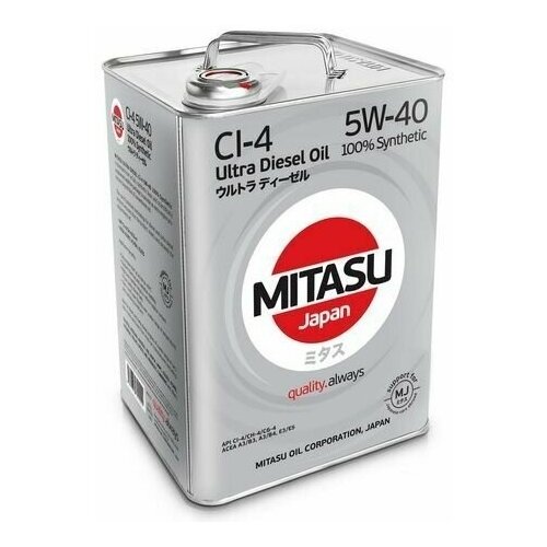 MJ2126 Масло моторное синтетическое ULTRA DIESEL 5W-40, 6л MITASU