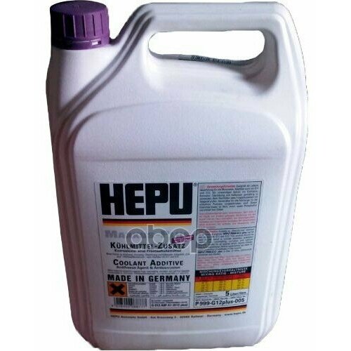 Антифриз Hepu Coolant G12 Концентрат Фиолетовый 5 Л P999-G12plus-005 Hepu арт. P999-G12PLUS-005