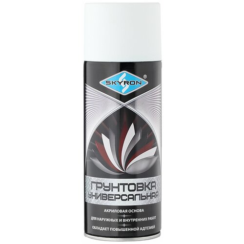 Грунтовка универсальная акриловая SKYRON, белая, 520 мл.