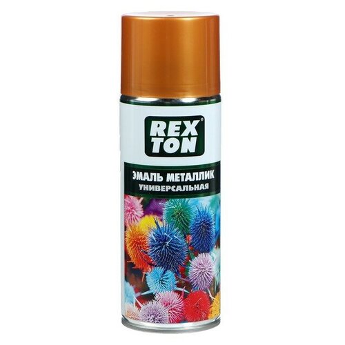 Эмаль металлик универсальная REXTON, золото, аэрозоль, 520 мл