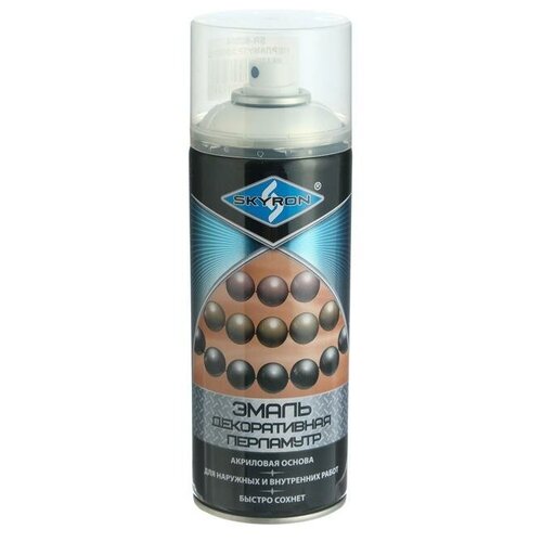 SKYRON Эмаль универсальная акриловая SKYRON, золото перламутровая, 520 мл.