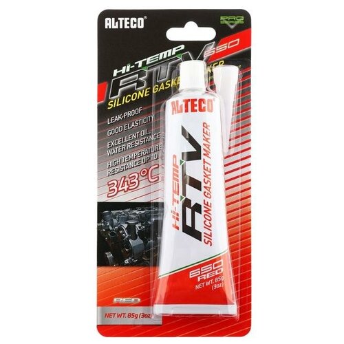 Alteco Герметик прокладок Alteco силиконовый, красный, 85 г
