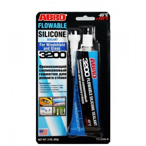 Силиконовый проникающий герметик для ремонта стекол ABRO INDUSTRIES INC Abro 85 г FS-3200