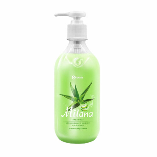 Крем-мыло Grass MILANA алоэ вера с дозатором 0,5л