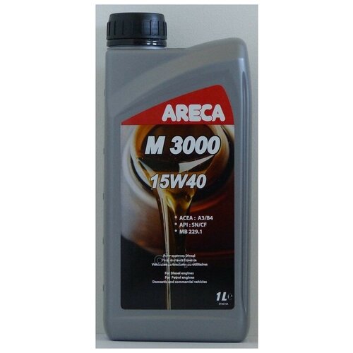 Areca Areca M 3000 Funo Ultra 15w40 (1l)_масло Моторное! Минер Acea A3/B4, Api Sn/Cf, Mb229.1