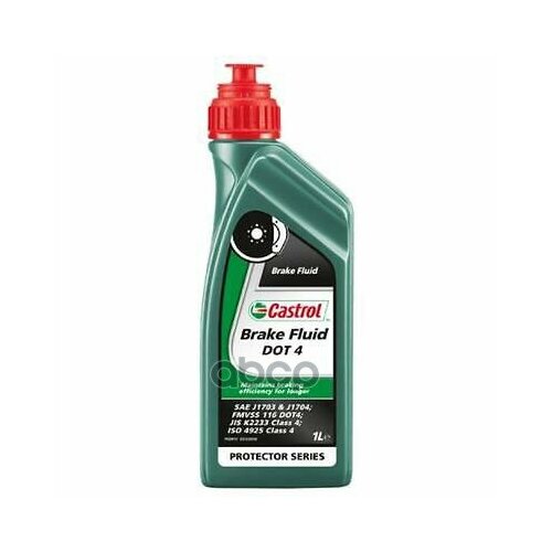 Жидкость Тоpмозная Castrol Brake Fluid Dot 4, 1 Л Castrol арт. 15036B