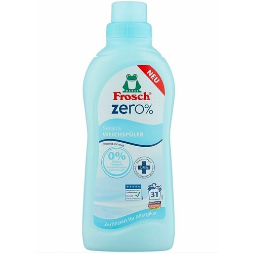 Frosch Концентрированный ополаскиватель для белья ZERO 0% Сенситив, 750 мл