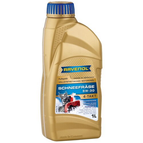 RAVENOL масло для 4-ТАКТ снегоуб.техники RAVENOL SCHNEEFRAESE 4-TAKT 5W-30 (1Л) NEW 4014835727311