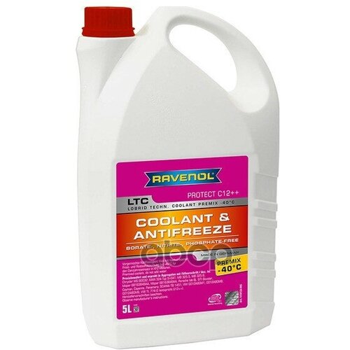 Антифриз Ravenol Ltc Protect C12++ Premix -40C (Готовый), 5 Литров Ravenol арт. 1410126005
