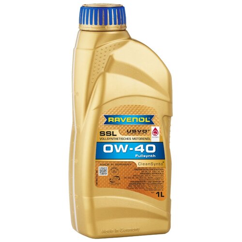 RAVENOL 4014835803534 Масло моторное RAVENOL 4014835803534 /111110802001887/ SSL SAE 0W-40 ( 20л EcoBox ) Super Synthenik Oel