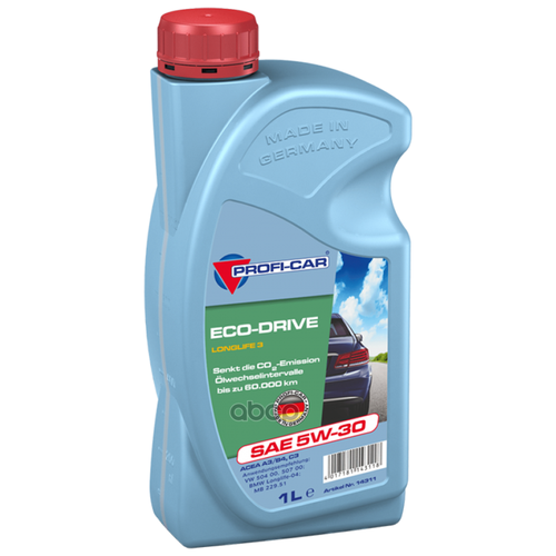 Prof 5w30 (1l) Eco-Drive Longlife Iii_масло Мотор! Синтacea C3, Vw 504 00/507 00, Mb 229.51, Bmw Ll-04 PROFI-CAR арт. 14311