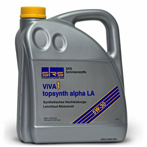 Масло моторное SRS VIVA 1 special MS/LMS 5W30, А5/В5 , С2 CM/CF, синтетика, 4 литра 7900