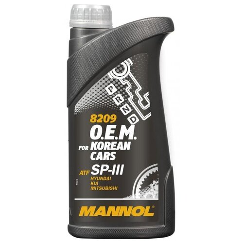 Жидкость для автомат трансмис. Mannol ATF SP-III (Hyundai Kia Mitsubishi) 8209 1л пластик