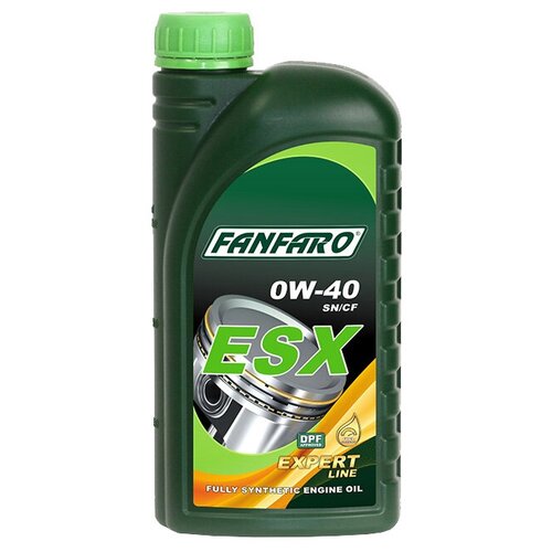 Fanfaro Синтетическое мотортное масло, ESX 0 w - 40, 1 литр FF6711-1 .